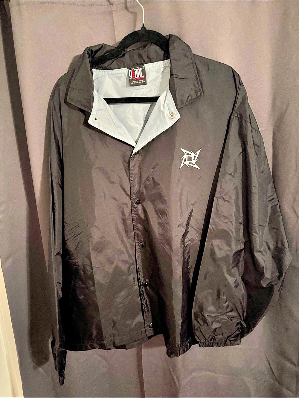 Metallica Vintage Metallica Giant Tag Windbreaker Coaches Jacket Vintage Giant